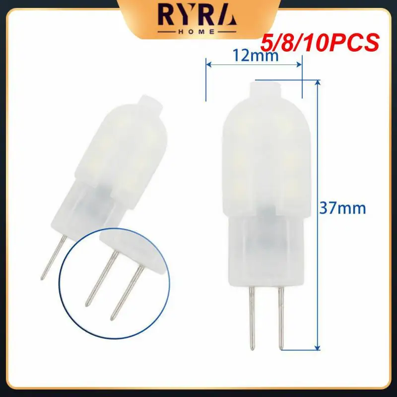 

5/8/10PCS Small Bulb Low-voltage Creative Led Lamp Bead Mini G4 12 Bead Pc 12v Pin Crystal Lamp Newest Wholesale 360 Beam Angle