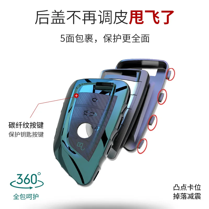 

for BMW 3 Series 5 Series X1 X3 X4 X5 X2 X6 530 525li Car Key Case Car Keychain Interior Auto Accessories