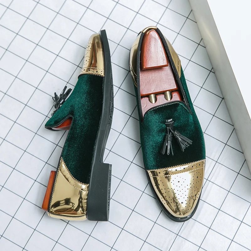 

Popular Mens Classic Dress Shoes Slip-on Men Youth Casual Footwear Fashion Party Dress Shoes Man Rubber Sole Social Shoe Men