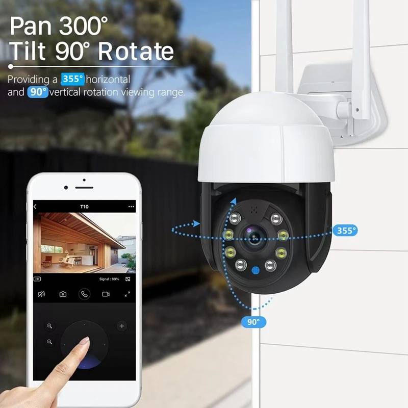 

Камера видеонаблюдения с поддержкой Wi-Fi, 2,4 ГГц, 1080P