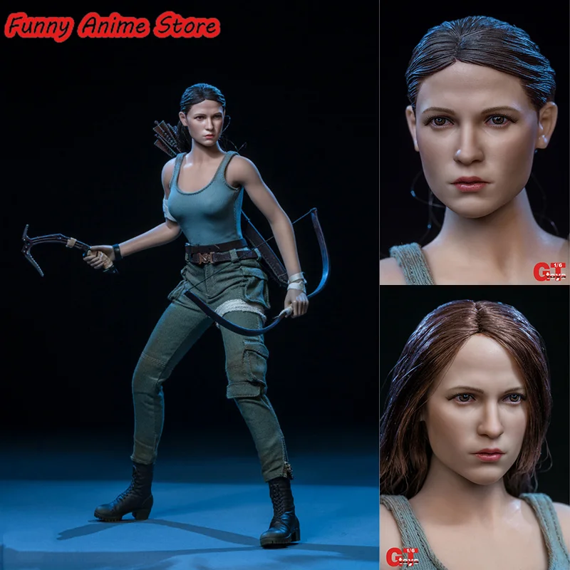 

GTtoys 1/6 The Explorer Laura Double Head Sculpture Clothes Accessories Fit 12 inch Soldier Action Steel Bone Mid-chest Body