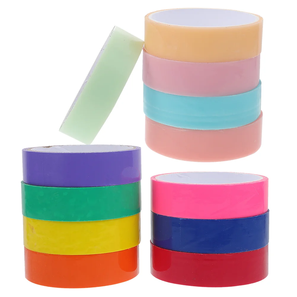 12 Rolls Tapes Treasure Box Prizes Slow Supplies Sticky Tape Toy Scrapbook Tape Colored Scrapbook Stickers Washi Tape for Crafts enlarge