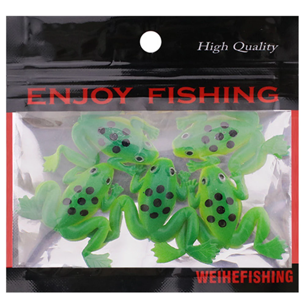 

Fishing Frog Baits Frog Baits Wide Application Ideal Choices For Fishing Enthusiasts 3cm Green Luminous High Quality