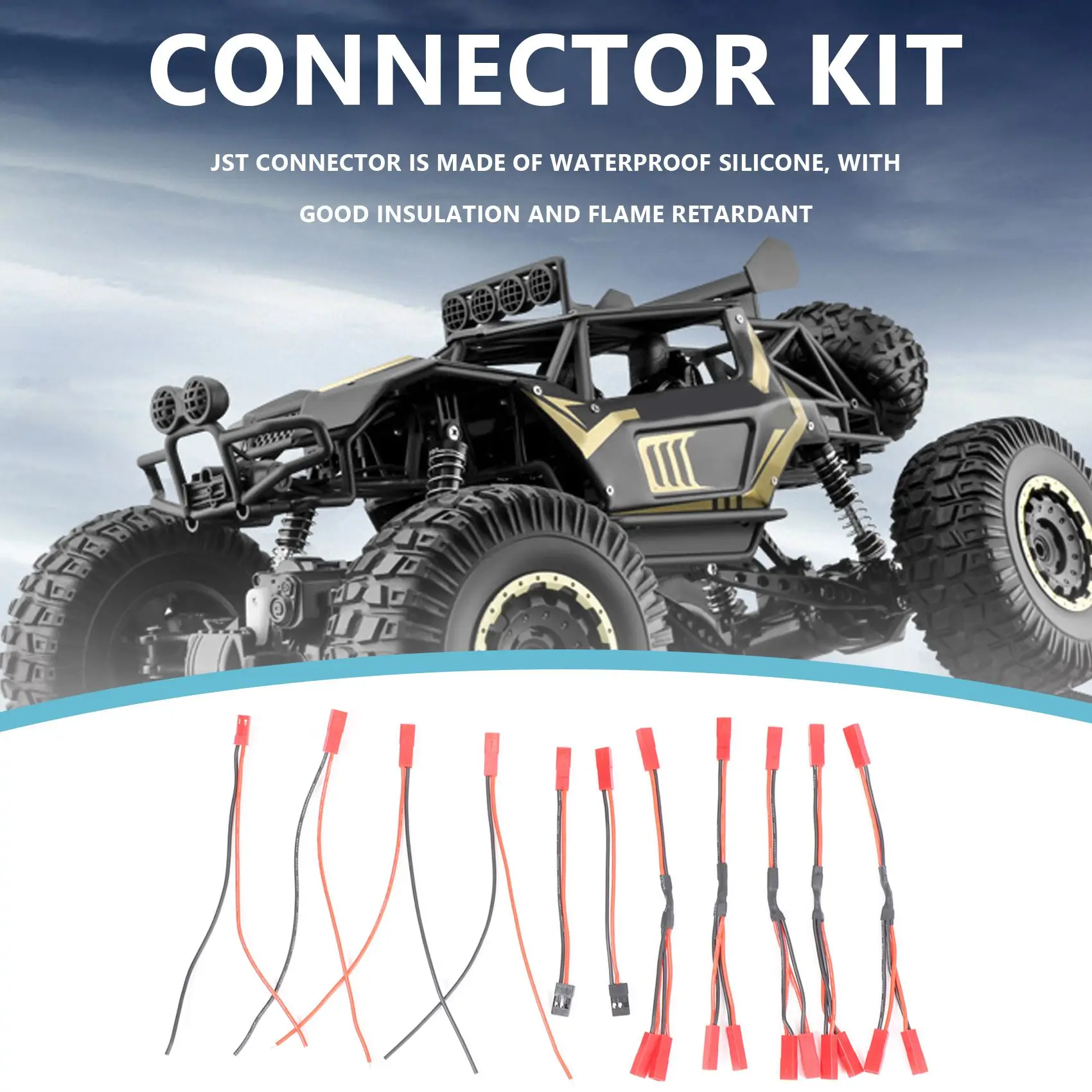 11 шт. разъем JST сплиттер мужской женский Y-образный кабель адаптер JST-JR для Traxxas TRX-4