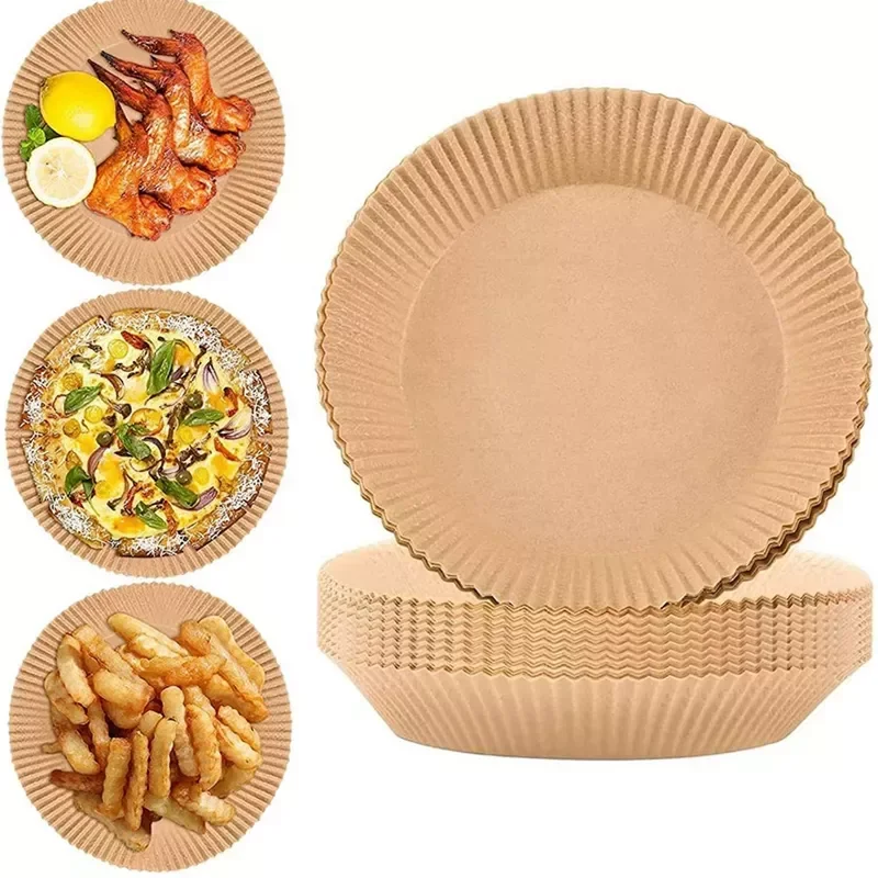 

NEW Pcs Air Fryer Parchment Paper Liners Non-Stick Air Fryer Paper Disposable Baking Paper Parchment Paper for Air Fryer