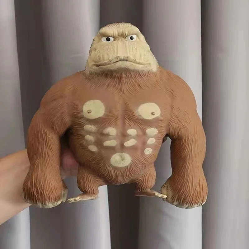 

Big Giant Spongy Squishy Fidget Orangutan TT Influencer Elastic Monkey Antistress Toy for Adult and Children Soft Fun Gift