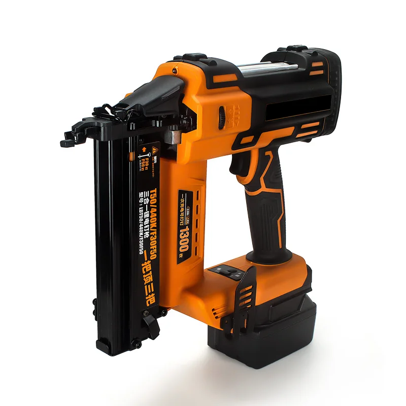 MeiKeLa Professional electric nail gun cordless Multi Purpose finishing nailer gun 18V Lithium battery