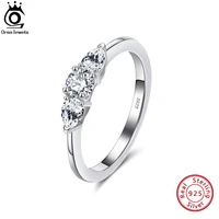 orsa jewels fashion 925 sterling silver shiny cz womens rings engagement wedding cubic zirconia bride party jewelry apr03
