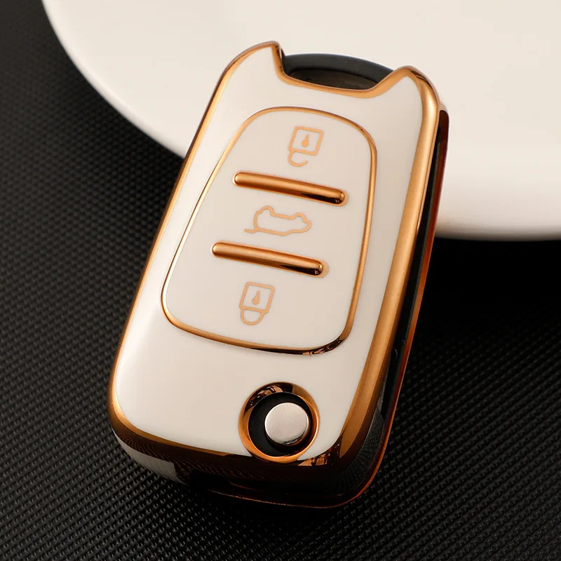 

New Key Lock Cover For Kia Rio 3 Soul Optima Ceed K2 K5 Cerato Sportage For Hyundai I20 I30 Ix35 Elantra Accent Car Key Caes