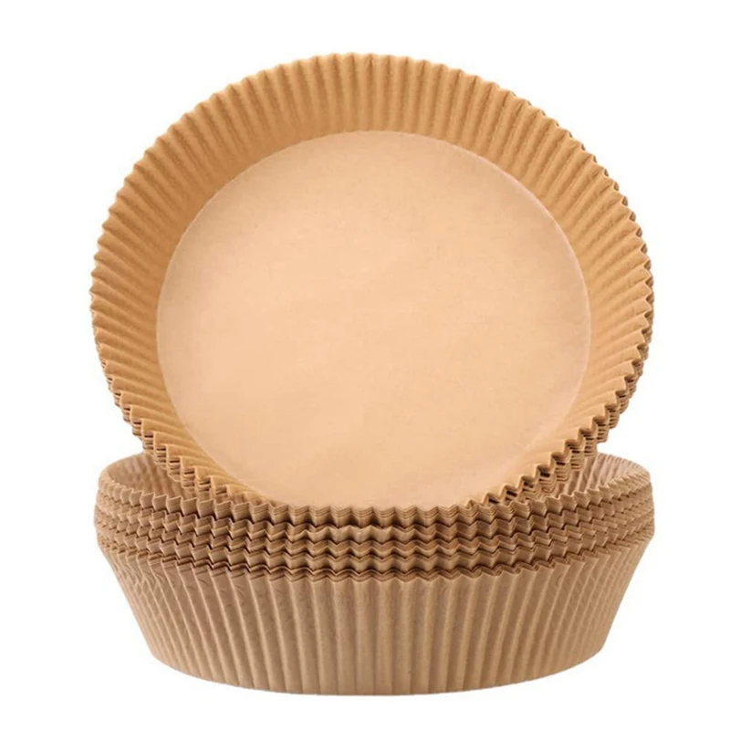 

Одноразовый бумажный вкладыш для фритюрницы, 160 шт., вкладыши для фритюрницы 7,9 дюйма, антипригарная бумага для пергамента для выпечки, приго...