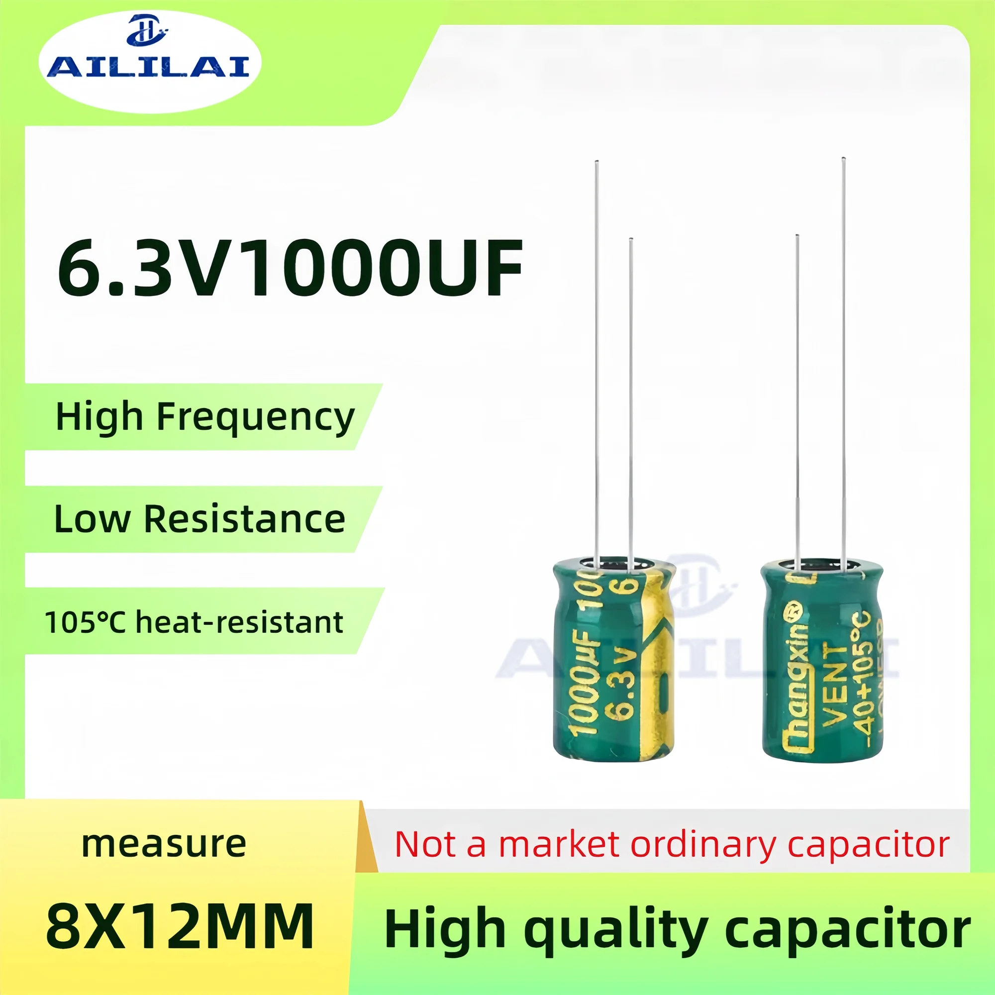 20 шт. оригинальный 6 3v1000uf низкий ESR/импеданс высокая частота 3 В 1000 мкФ алюминиевый