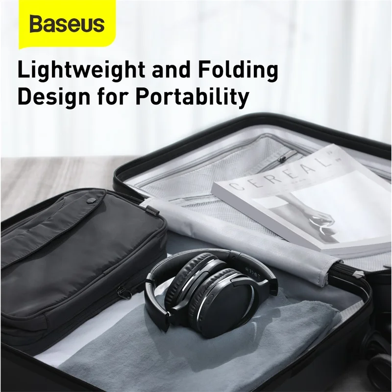 Baseus D02 Pro Wireless Headphones Bluetooth Earphone 5.3 Foldable Headset Sport Headphone Gaming Phone Fone Bluetooth Earbuds images - 6