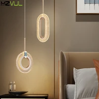 nordic creative led chandelier modern living room bedroom round oval pendant lamps restaurant hotel decoration pendant light