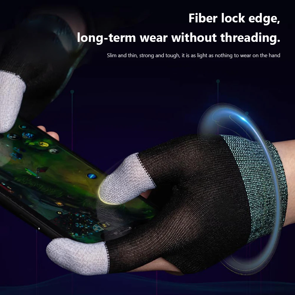 1 пара игровых перчаток с рукавами для пальцев противоскользящие перчатки