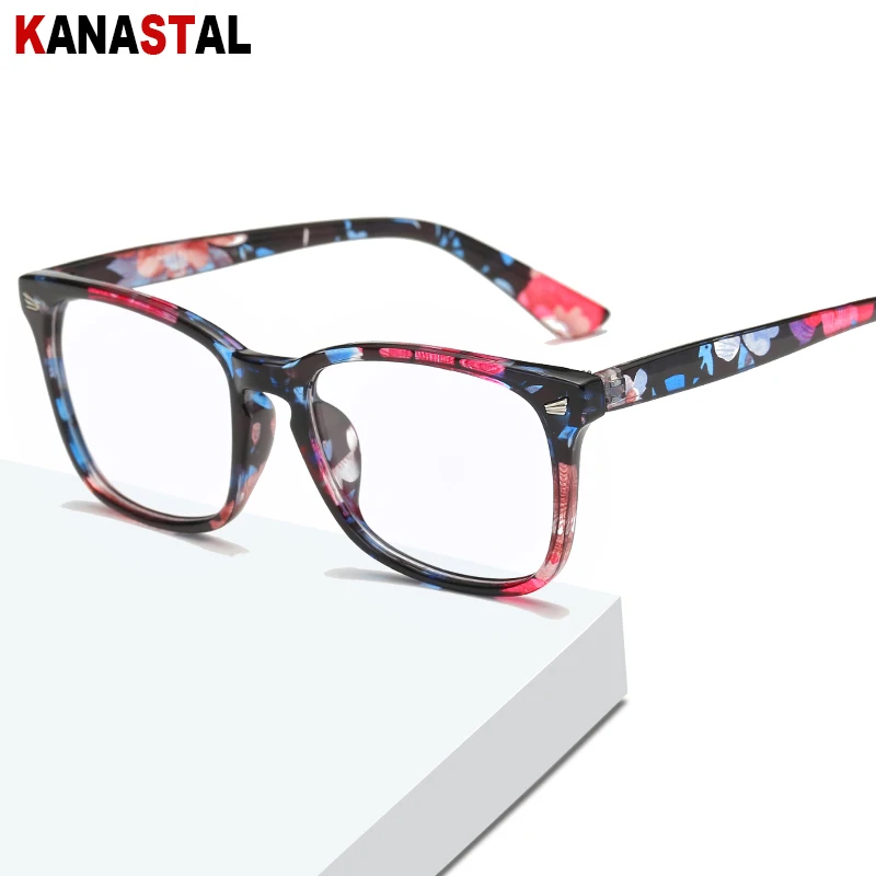 

Women Blue Light Blocking Glasses Men Reading Glasses Business Presbyopic Lense Eyewear Retro Square Computer Eyeglasses Frame