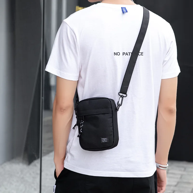 Men's small bag, mini hanging bag, diagonal cross lightweight men's crossbody bag
