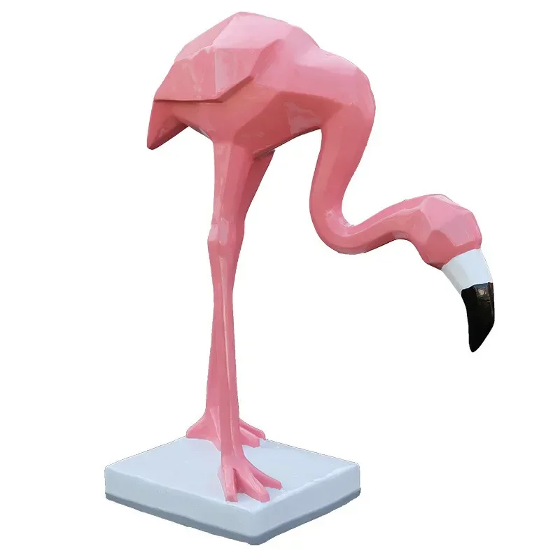 Фламинго FRP скульптура для сада