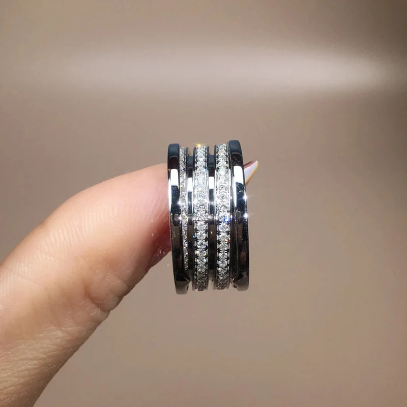 Модное роскошное изящное ювелирное изделие из стерлингового серебра