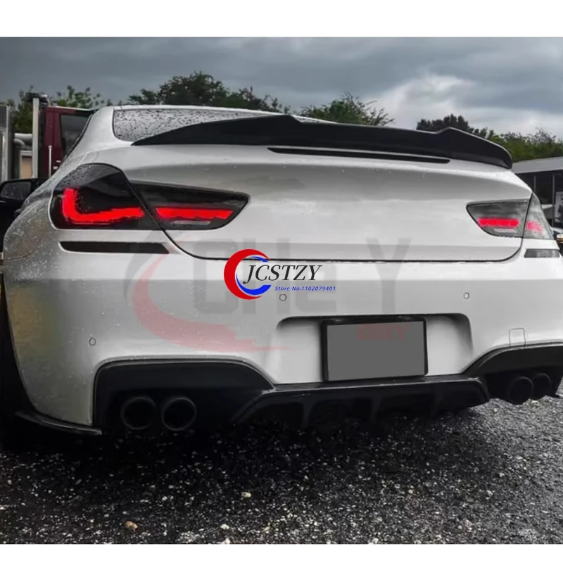 Фото Для BMW 6 серии F12 F13 2-дверный спойлер в стиле PSM из углеродного волокна, крыло багажника 640i 640d 650i №4