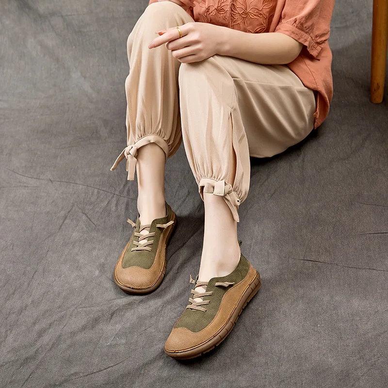 Careaymade-New Women's Moccasins Natural Genuine Leather Designer Summer Soft Flats Loafers Comfy Ladies Females Retro Shoes