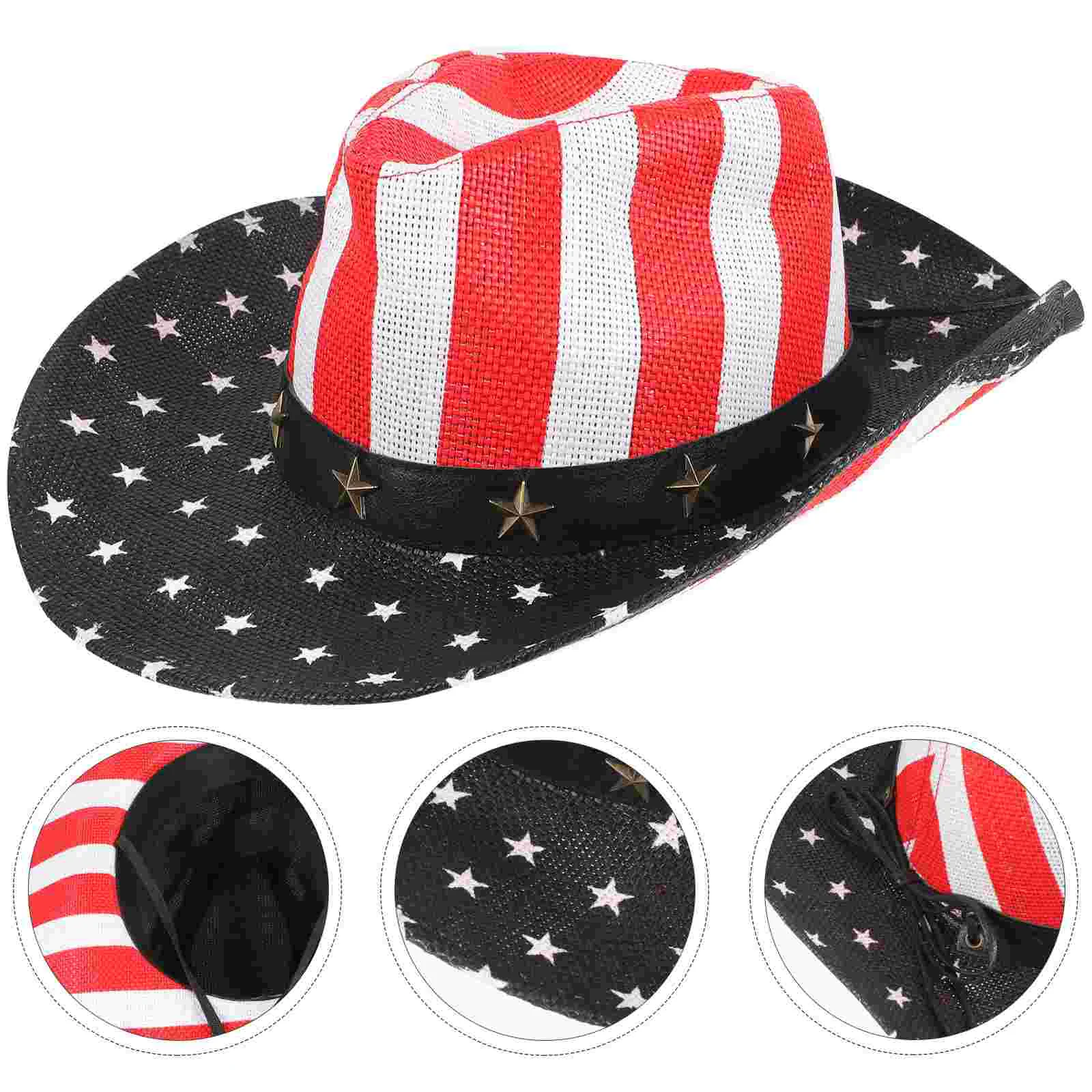 

United States USA Accessories Party Headwear Patriotic American Flag Hat Cowgirl