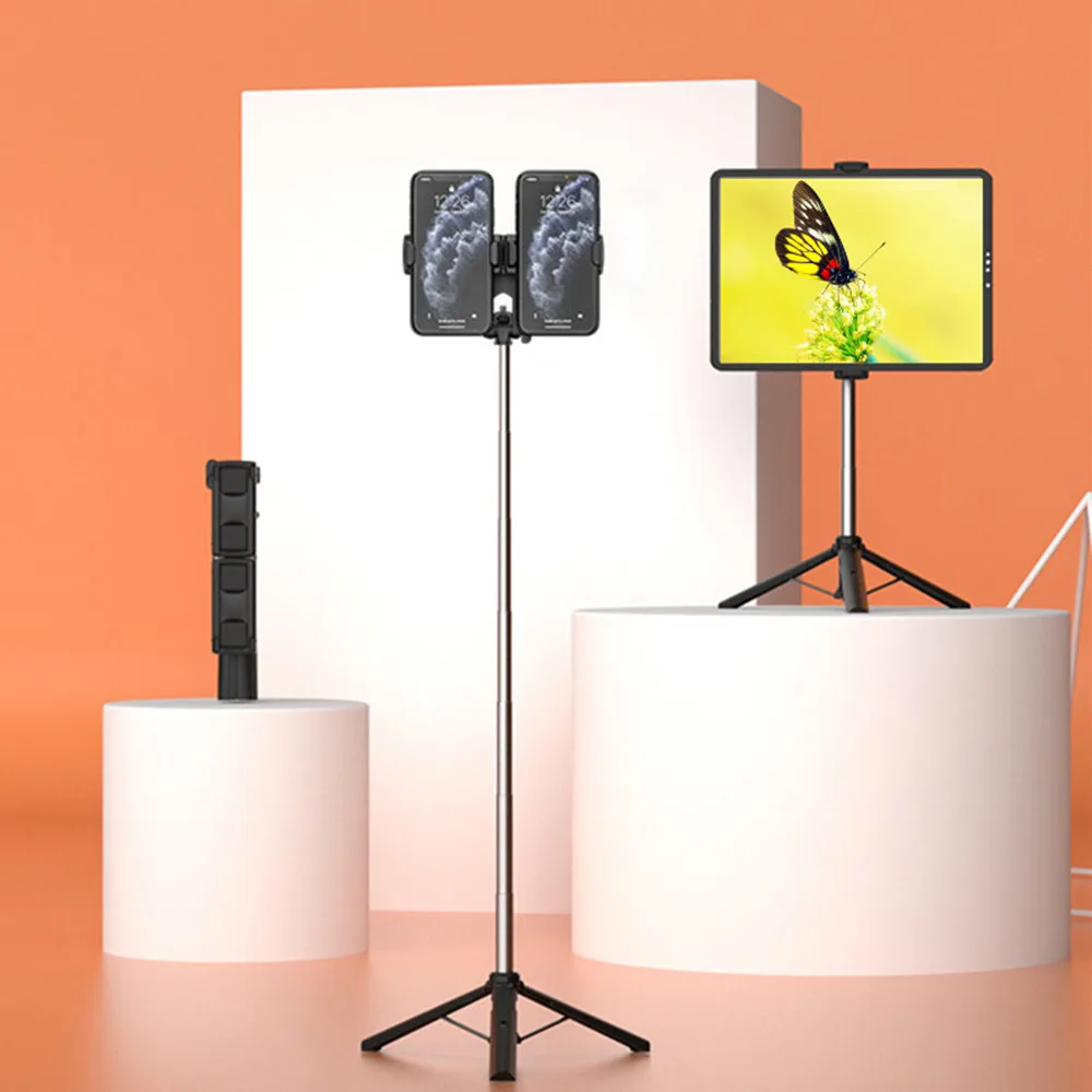 Bluetooth селфи-палка штатив для планшета двойной телефон складной телефона Gopro Sumsung