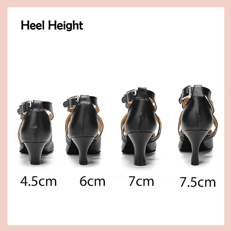 DKZSYIM Women Dance Shoes Ladies Girls Ballroom Latin Shoes Modern Jazz Comfortable Close Toe Dance Sneakers Middle Heel 4cm-7cm