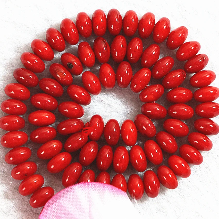 

Fashion women 4 shape natural red coral stone abacus tube bone coin loose beads diy jewelry making findings 15inch B611