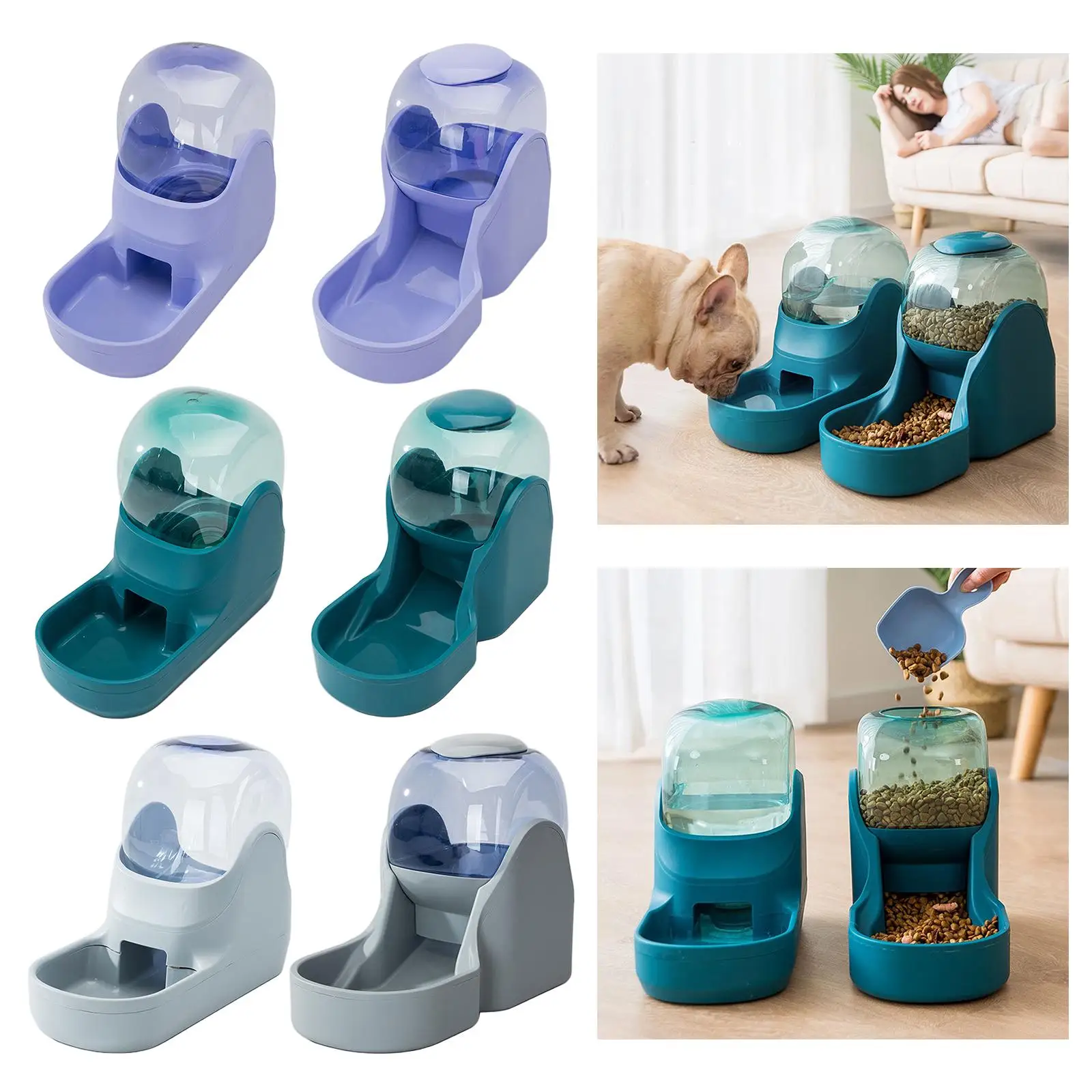 

Automatic Pet Feeder Food Water Dispenser for Dogs Cats Small Animal Feeding