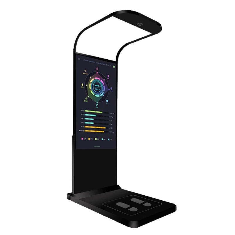 

beauty salon new products in 2020 intelligent ultrasonic height body fat analyzer scale Heart Rate quantum resonance magnetic