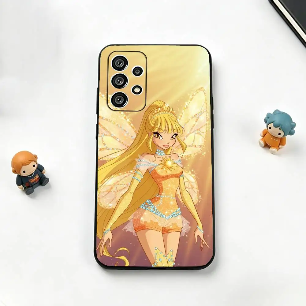 Фото Чехол для телефона Girl-For X-Winx Clubs для Samsung S25, S24, S21, S22, S23, S30, Ultra, S20, Plus, Fe, мягкий силиконовый, черный №2