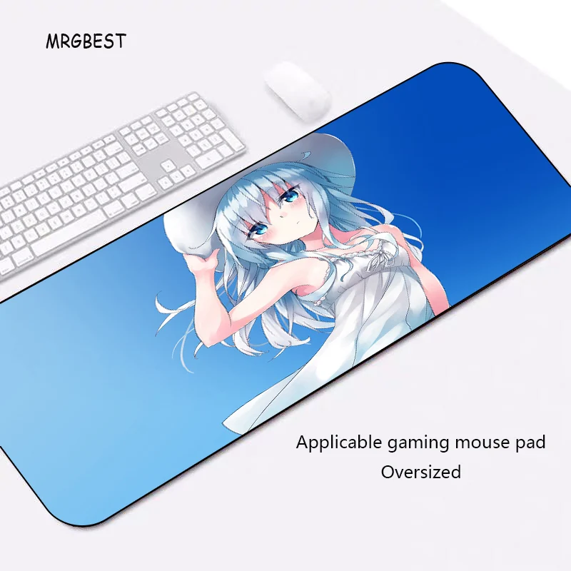 

MRGBEST In Stock Gaming Mouse-pad XXL Anime Girl Softy Nature Rubber Desk Mats with Locked Edge for Gamer Anime Mouse Pad