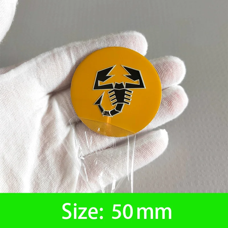 

45-50 мм наклейка на центральную крышку ступицы колеса автомобиля, аксессуары для Fiat Abarth 500 Tipo FR Punto Ducato Stilo Palio Bravo Pondo Viaggio