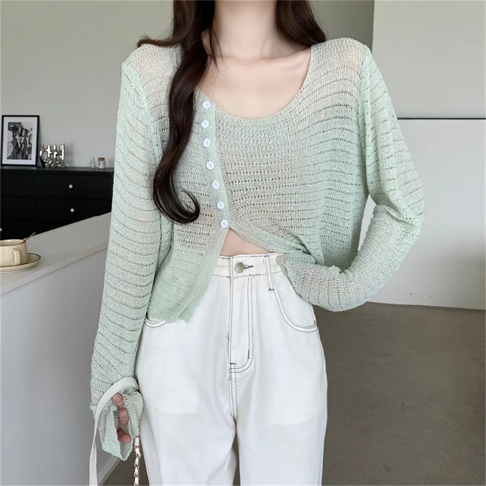 

HziriP Pullovers Women Sweaters Thin OL Autumn 2022 Full Sleeve Knitwear Fashion All Match Slim Solid New Loose Casual Jumpers