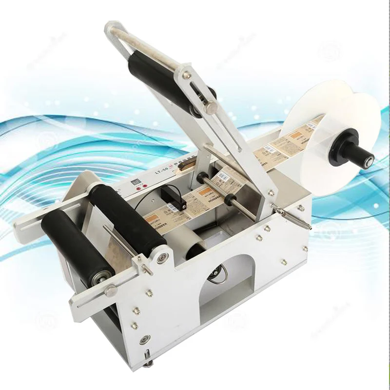

Semi Automatic Round Bottle Labeling Machine Beer Cans Wine Adhesive Sticker Labeler Dispenser Machine Packing Machine