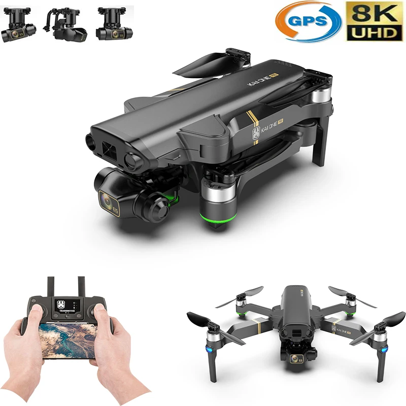 

Best Kai One Pro GPS Drone 8K 3 Axis Gimbal Professional Camera 5G WIFI FPV Dron 1.2KM Flight Brushless Motor Quadcopter