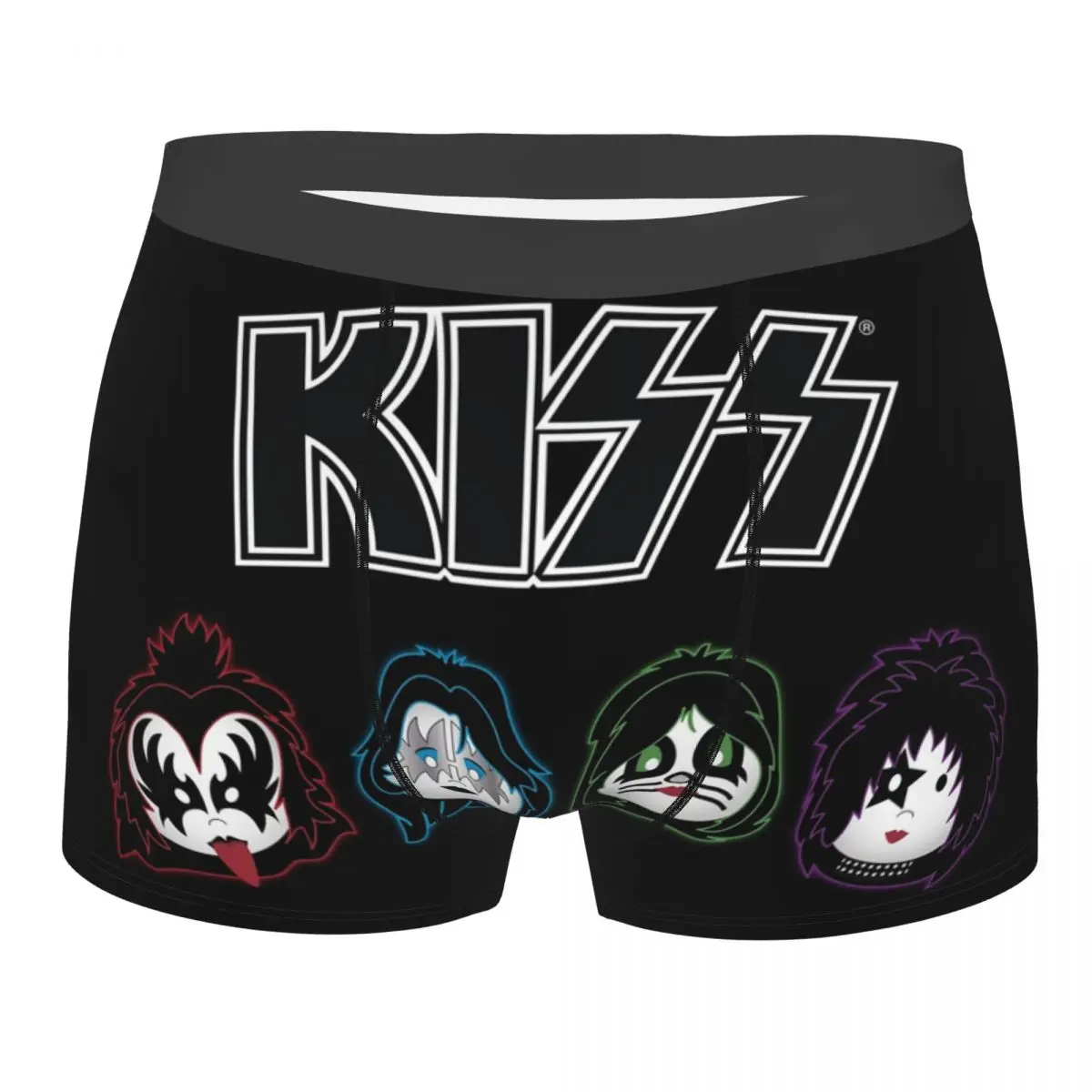 

Custom Heavy Metal Band Kiss Band Rock Underwear Men Stretch Boxer Briefs