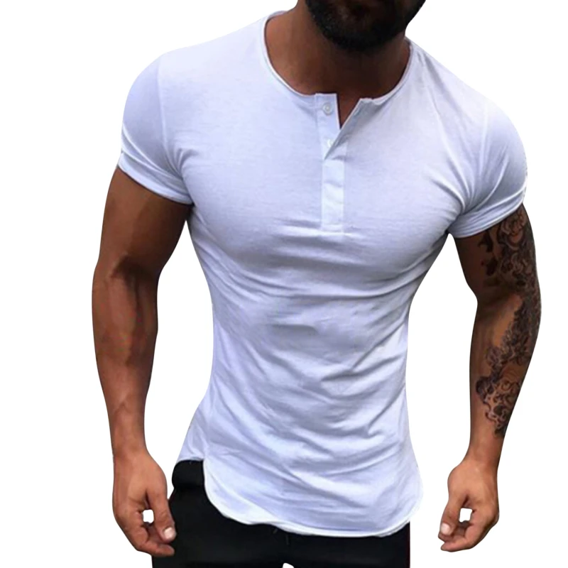 

Casual Men Short Sleeve T-Shirts Spring Summer Loose O Neck Pullover Tops Men Vintage Solid Color Tee Fashion Streetwear 2022
