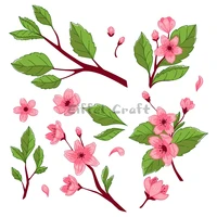 branches of cherry tree metal cutting dies new diy emboss stencil scrapbooking dies for card making 2022