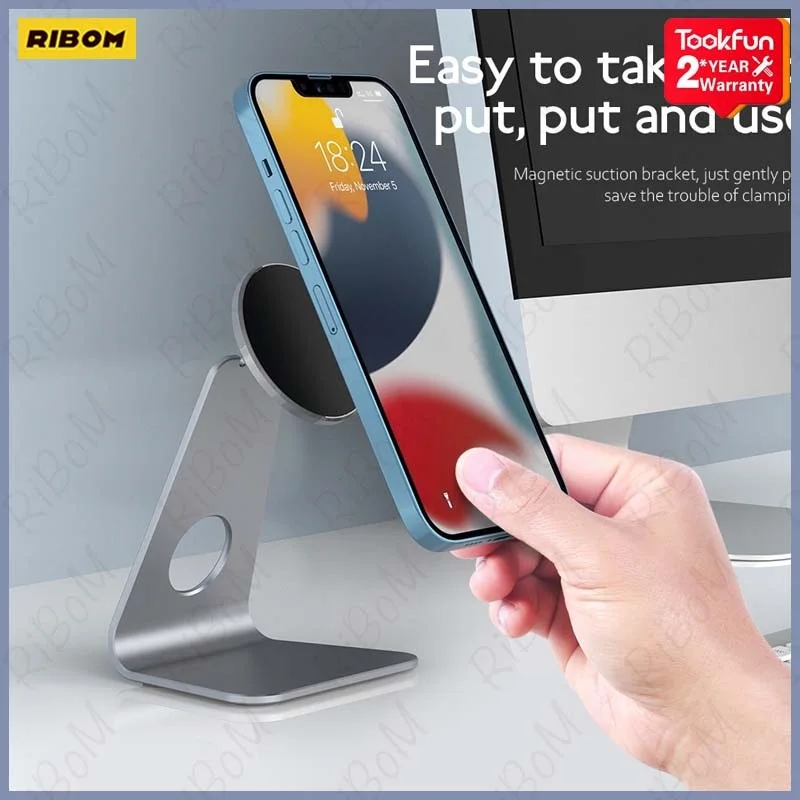 

NEW Desk Phone Holder Magnetic Universal Magnet Tablet Mount For IPhone IPad Xiaomi Mobile Holder Rotary Adiustable Smartphone