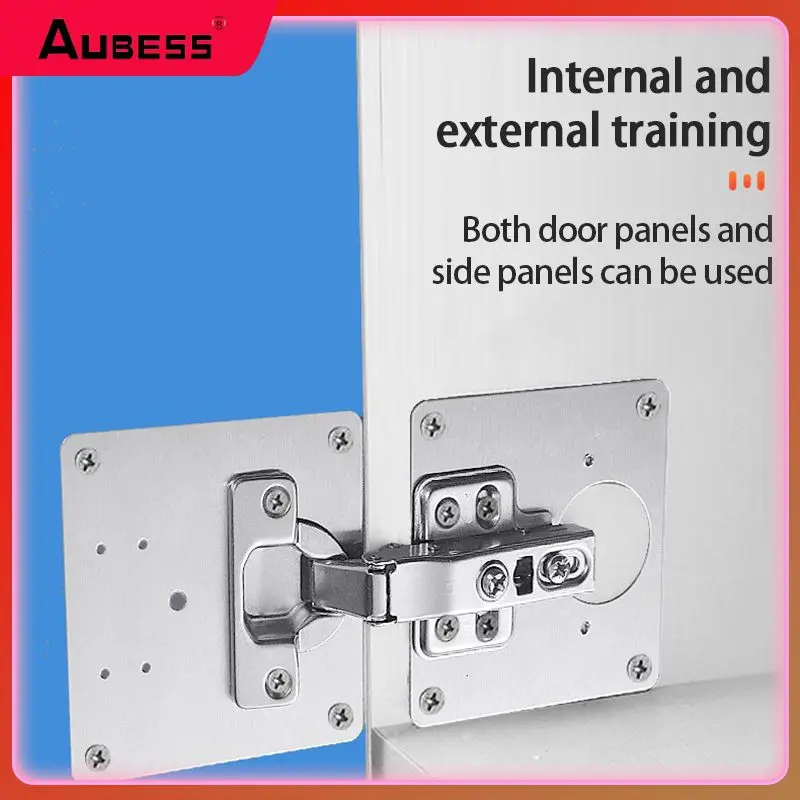 

Fixing Hinge Plate Kitchen Stainless Steel Furniture Repair Cabinet