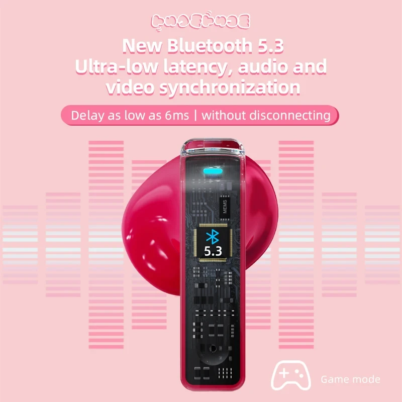 Disney DN03 Winnie &amp Lotso TWS Беспроводные наушники Bluetooth 5.3 HD Голосовой вызов Наушники с