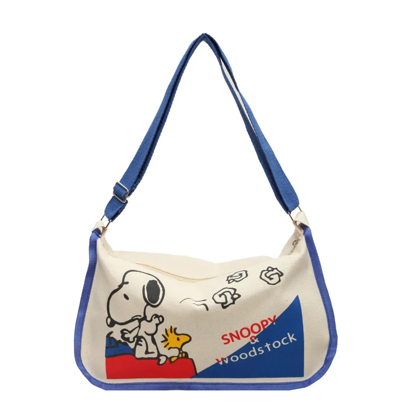 Модная Наплечная Сумка с принтом Snoopy, седельная сумка, Студенческая классная универсальная сумка через плечо с японской девушкой, мультяшная вместительная сумка (art.: 3920c8a1e9945) - 3920c8a1e9945