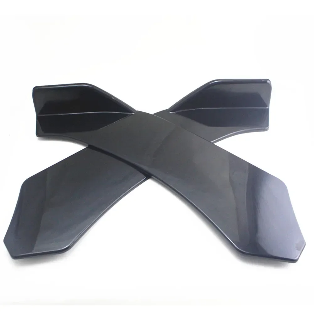 Универсальный черный Автомобильный передний бампер 2 шт. сплиттер спойлер