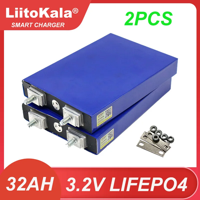

LiitoKala 3.2V 32Ah Lifepo4 Batteries 4S 12.8V 30ah 3C 5C Lithium Iron Phosphate Battery Pack Solar Motorcycle Electric Vehicle
