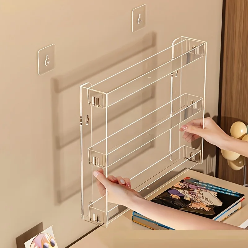 

Прозрачный 3-уровневый органайзер для ванной/офиса