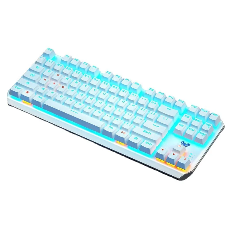 Проводная игровая механическая клавиатура F3087 мультимедийная безключевая для ПК