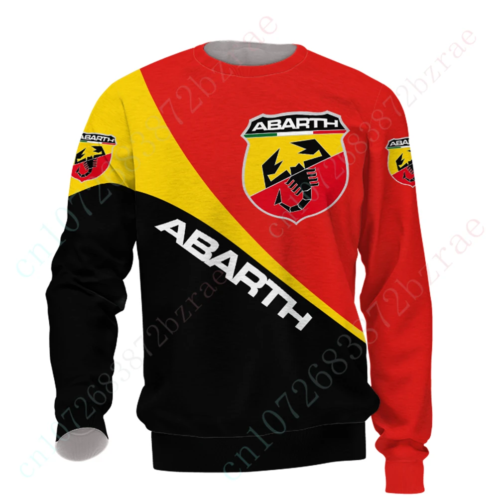 

Футболки Abarth унисекс, уличная одежда в стиле Харадзюку, с круглым вырезом и длинным рукавом, аниме, толстовка с 3D принтом, Повседневная футбо...