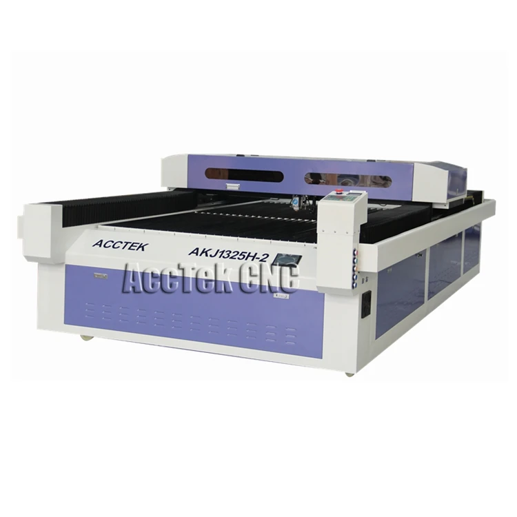 

1325 1530 2030 2040 metal laser cutting machine Co2 laser cutter for metal and non metal wood leather AKJ1325H-2