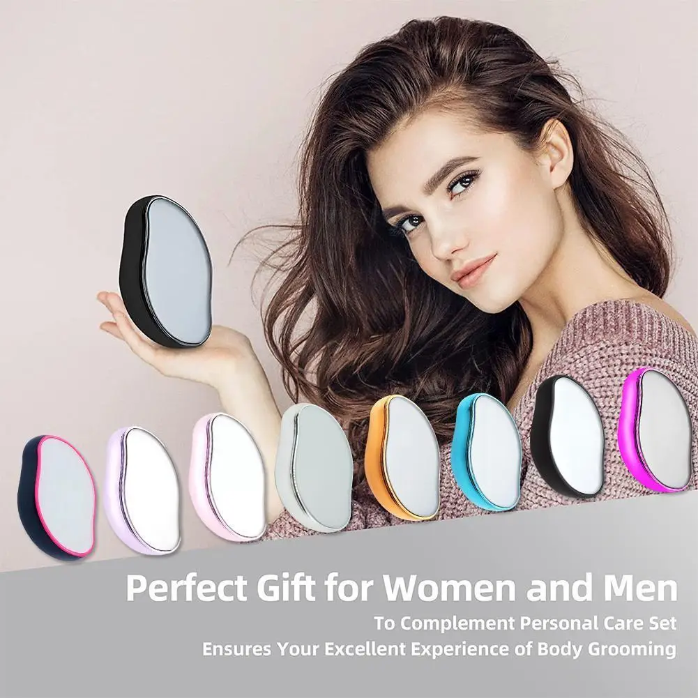 

Crystal Hair Eraser Physical Painless Easy Cleaning Hair Beauty Depilation Makeup Epilators Brushes Remover Body Reusable V8u8